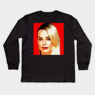 margot robbie Kids Long Sleeve T-Shirt